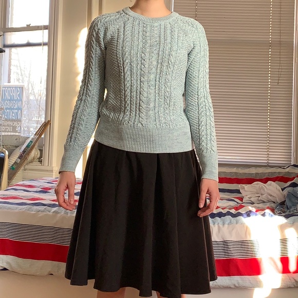 baby blue cable-knit Gap sweater - Picture 4 of 9